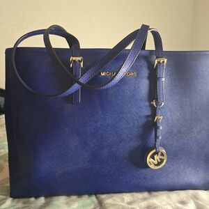 Michael Kors Blue Tote Bag